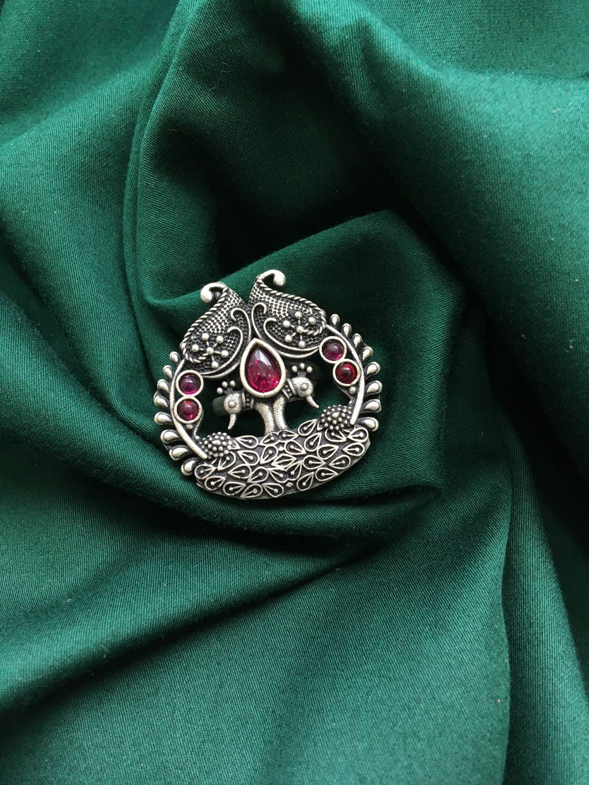 Silver Look Alike Adjustable Ring