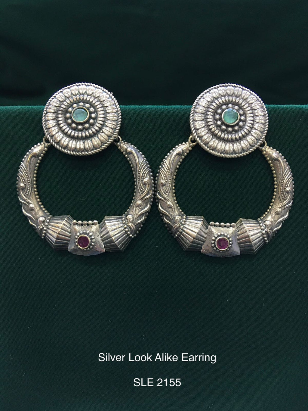 Silver Look Alike Chandbali