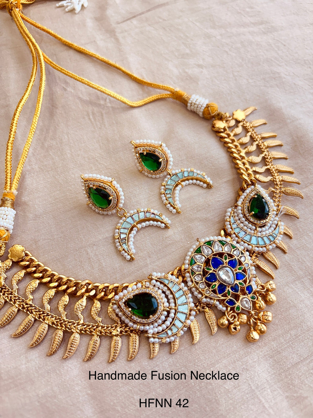 Handcrafted Jadau Fusion Necklace