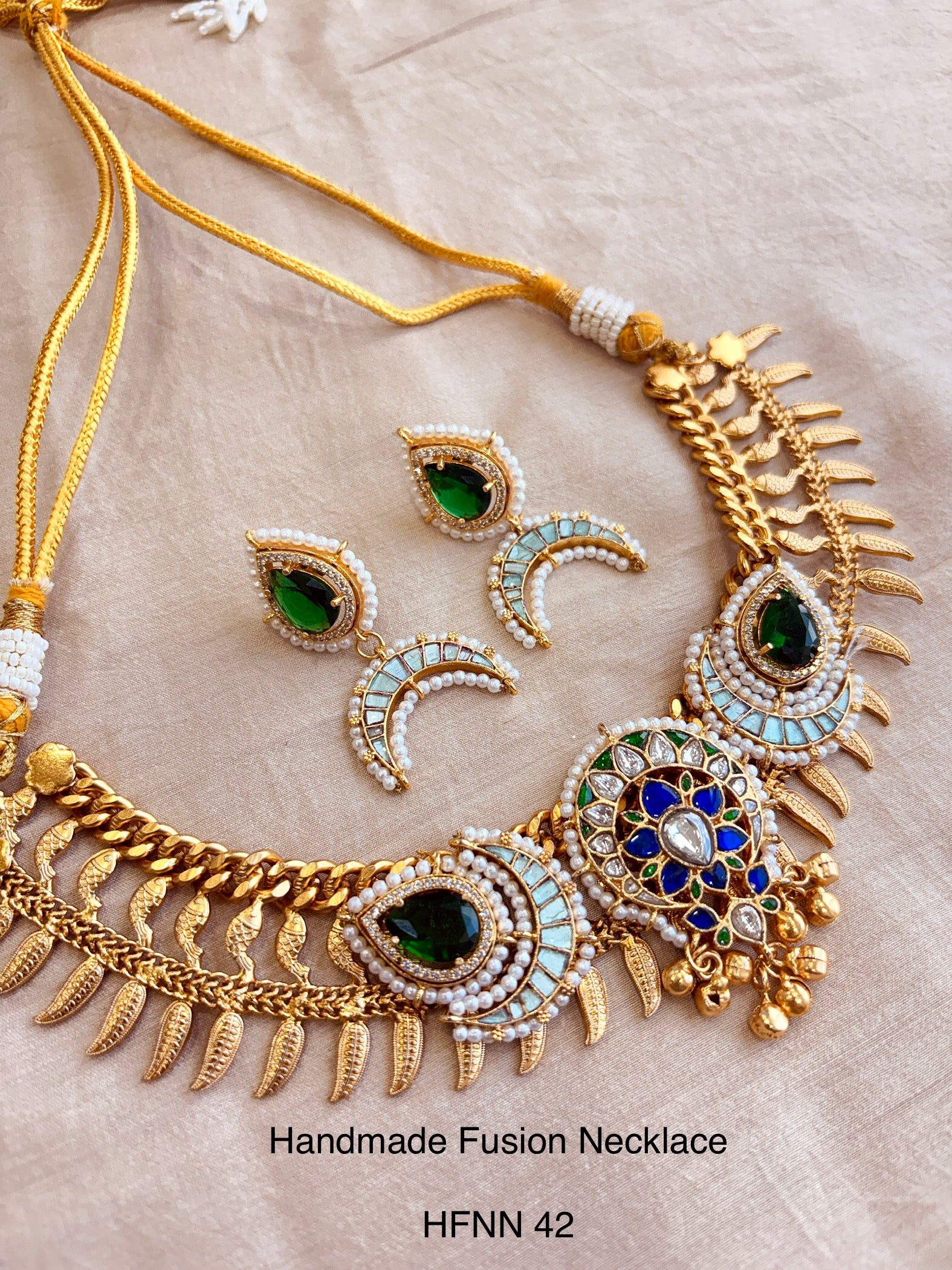 Handcrafted Jadau Fusion Necklace