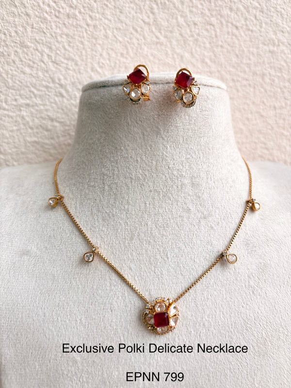 Demi Fine Moisannites Delicate Necklace