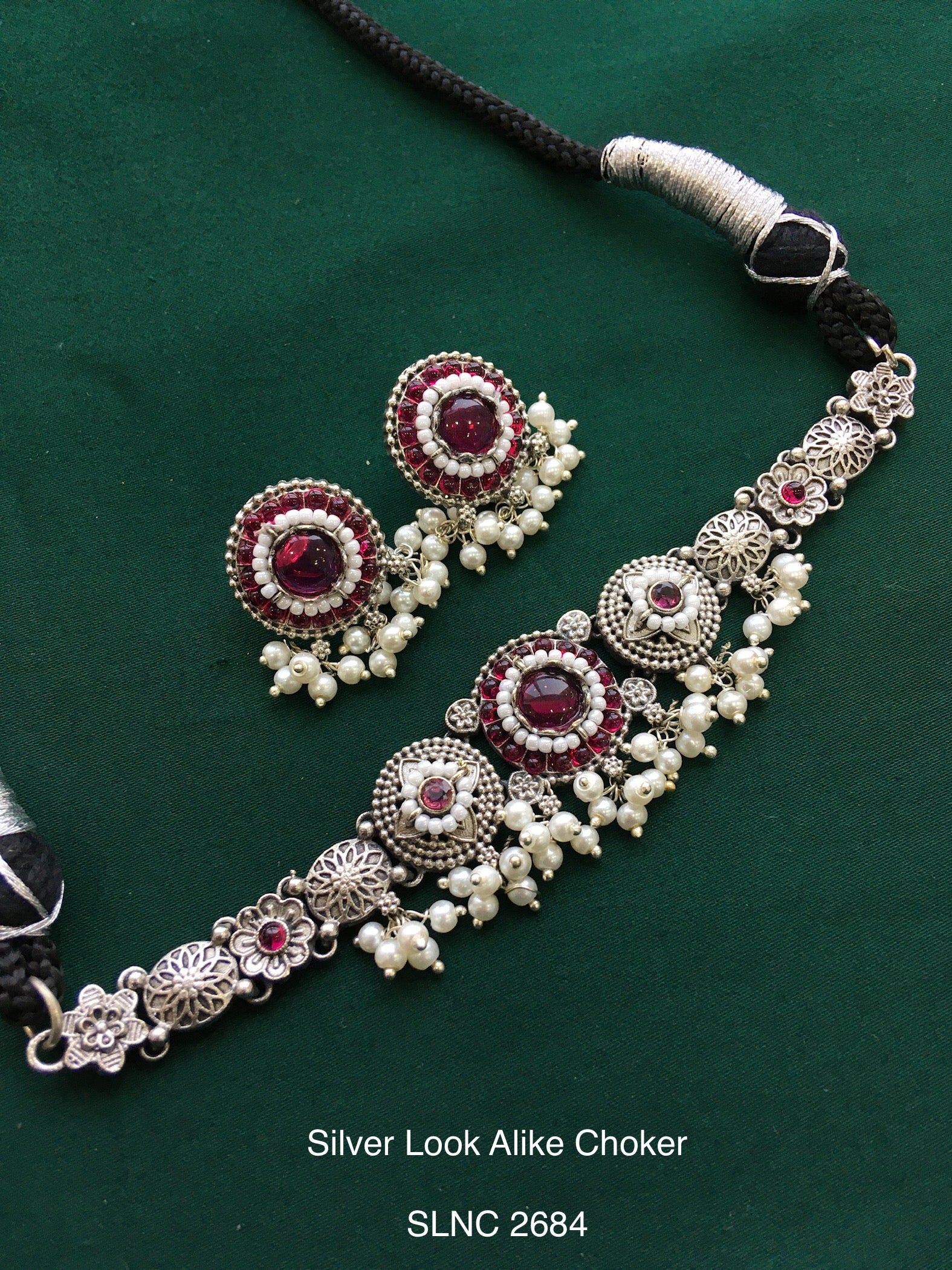 Silver Look Alike Choker