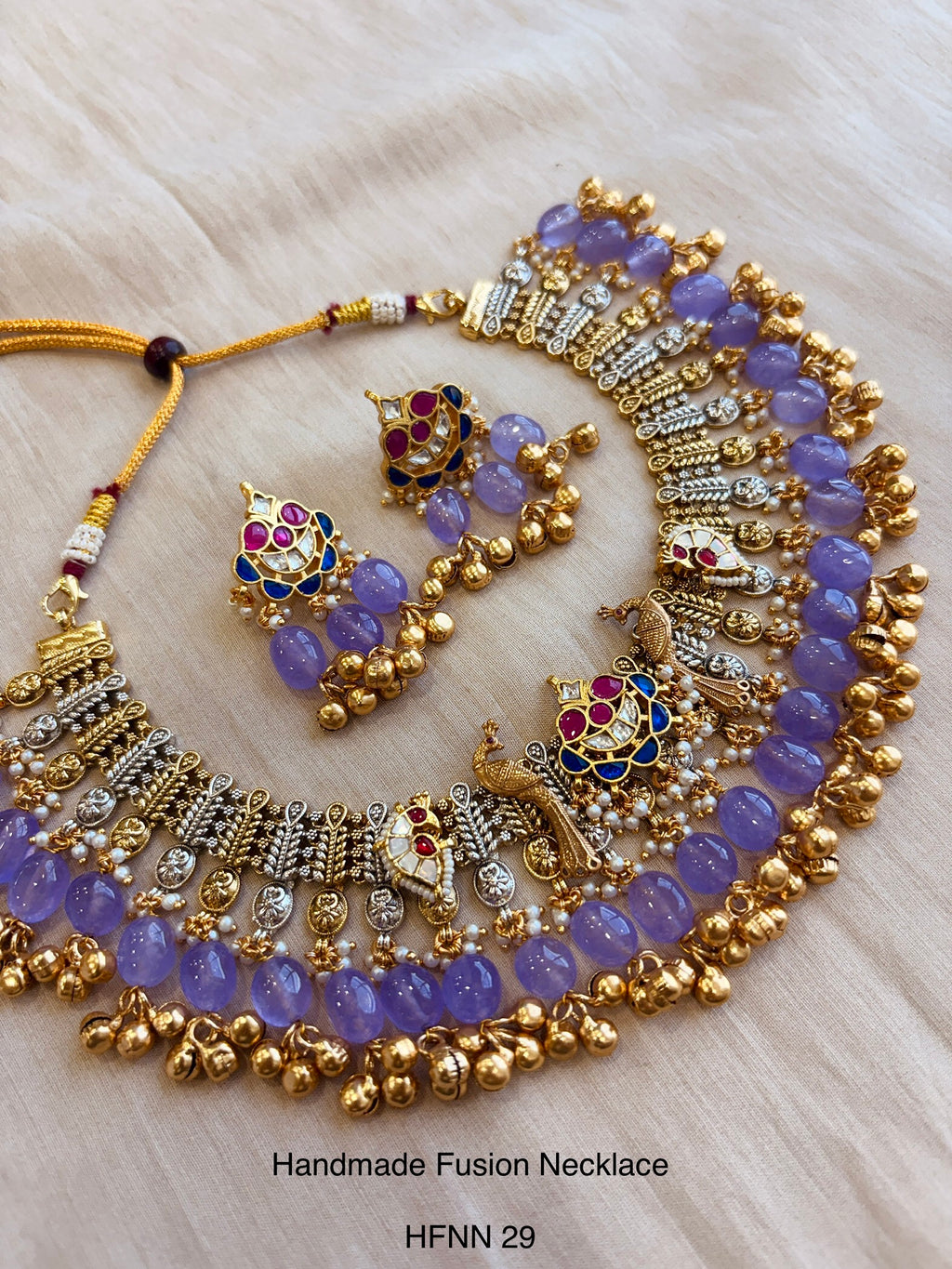 Handcrafted Jadau Fusion Necklace