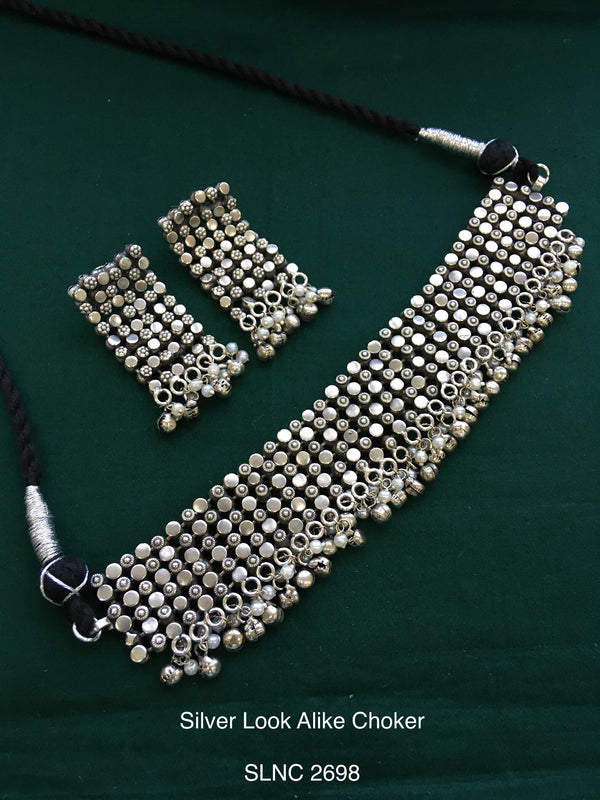 Antique Silver Tone Choker