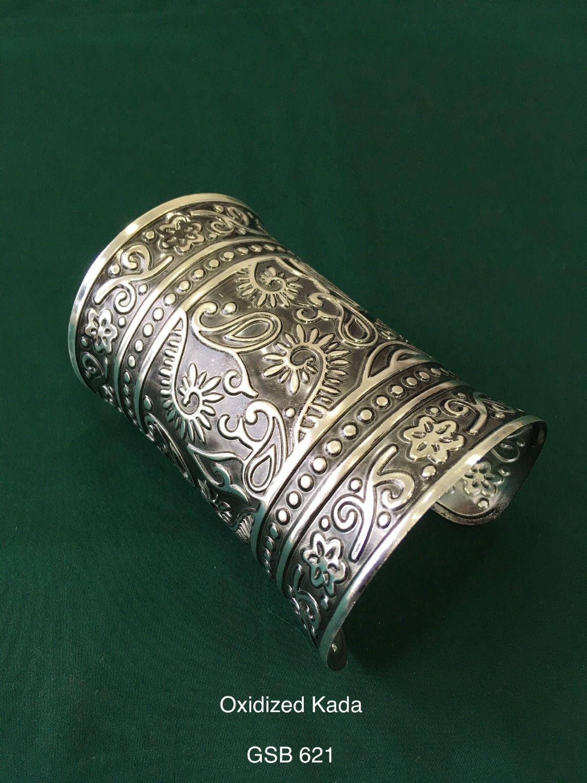 Oxidised Silver Kada