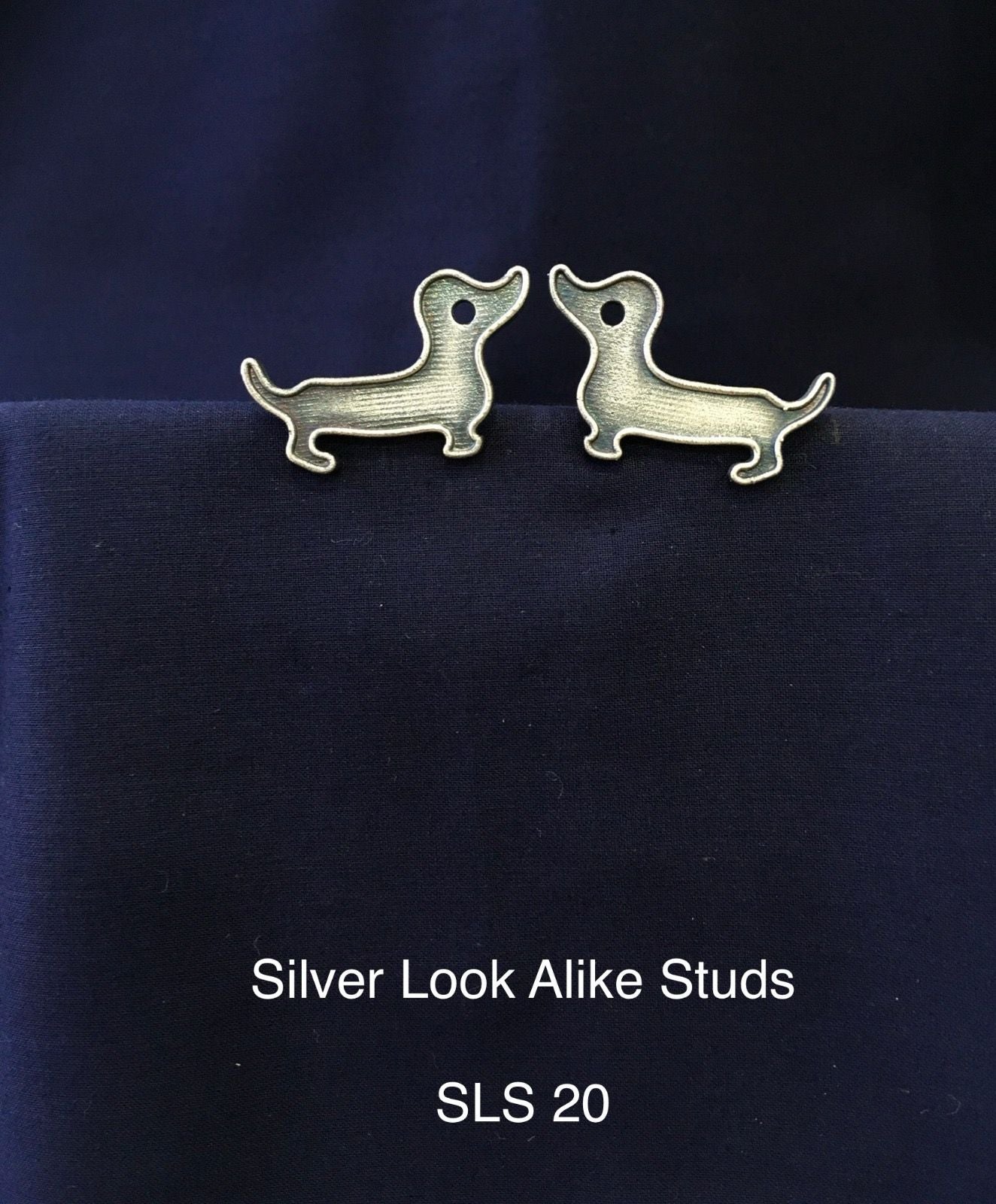 Silver Look Alike Studs
