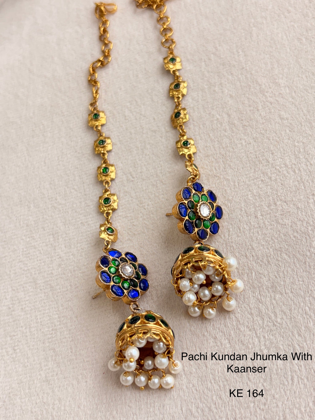 Indo Contemporary Jhumka with Kaanser