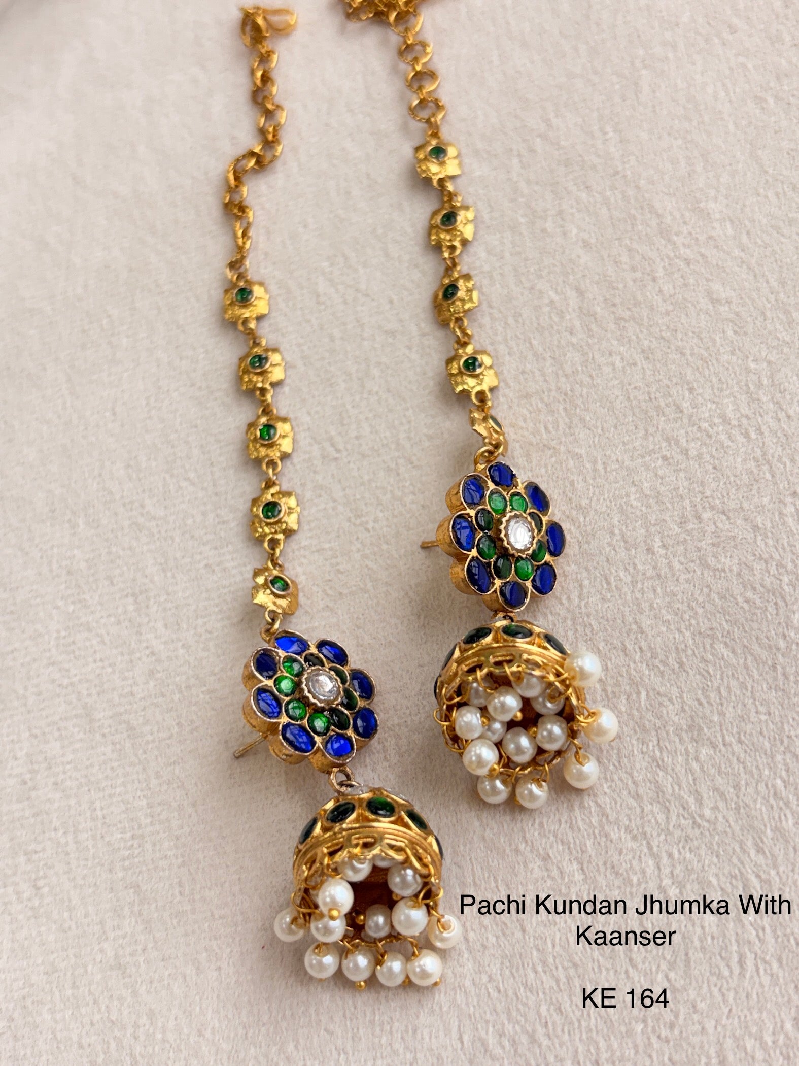Indo Contemporary Jhumka with Kaanser