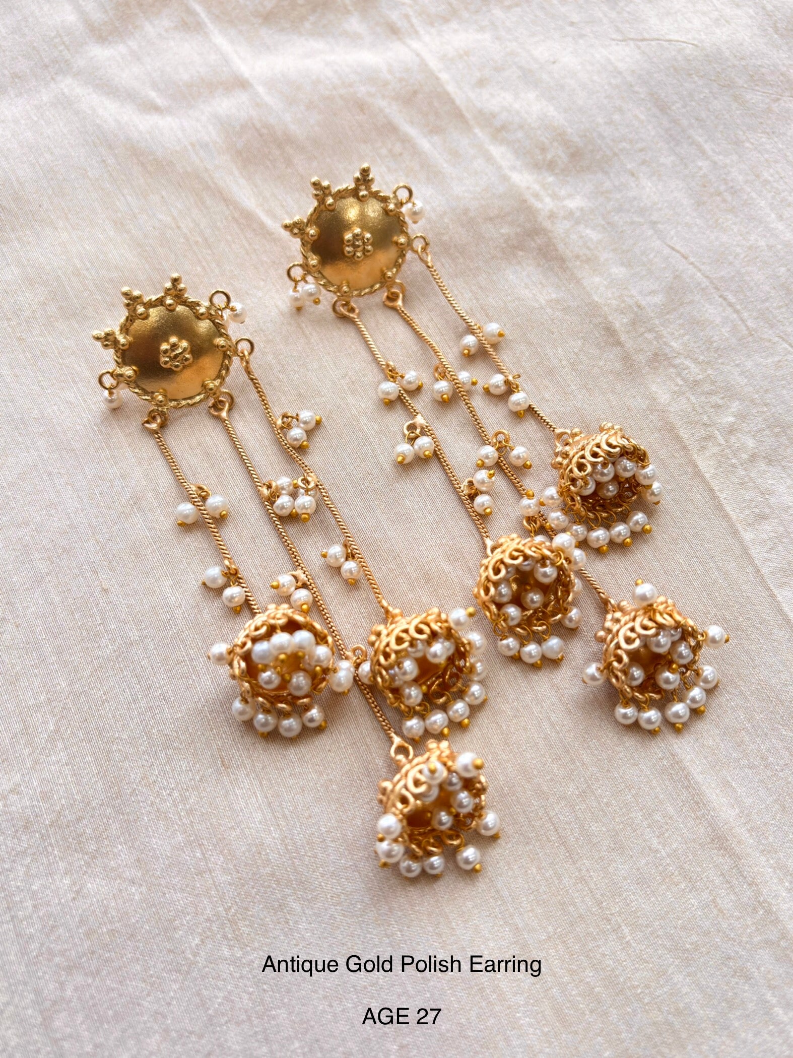 Ethno Gold Earring