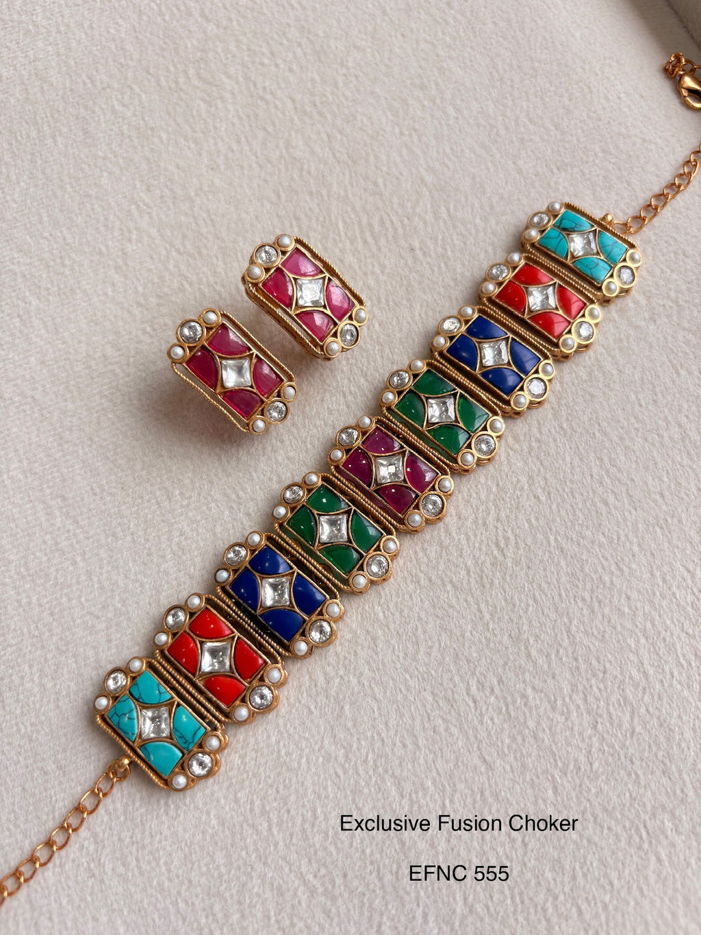 Neo Traditional Jadau Necklace