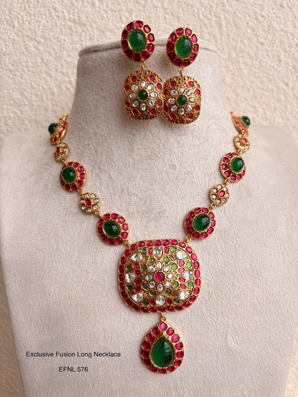 Neo Traditional Polki Necklace