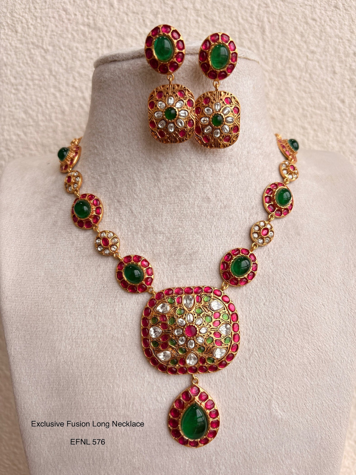 Neo Traditional Polki Necklace