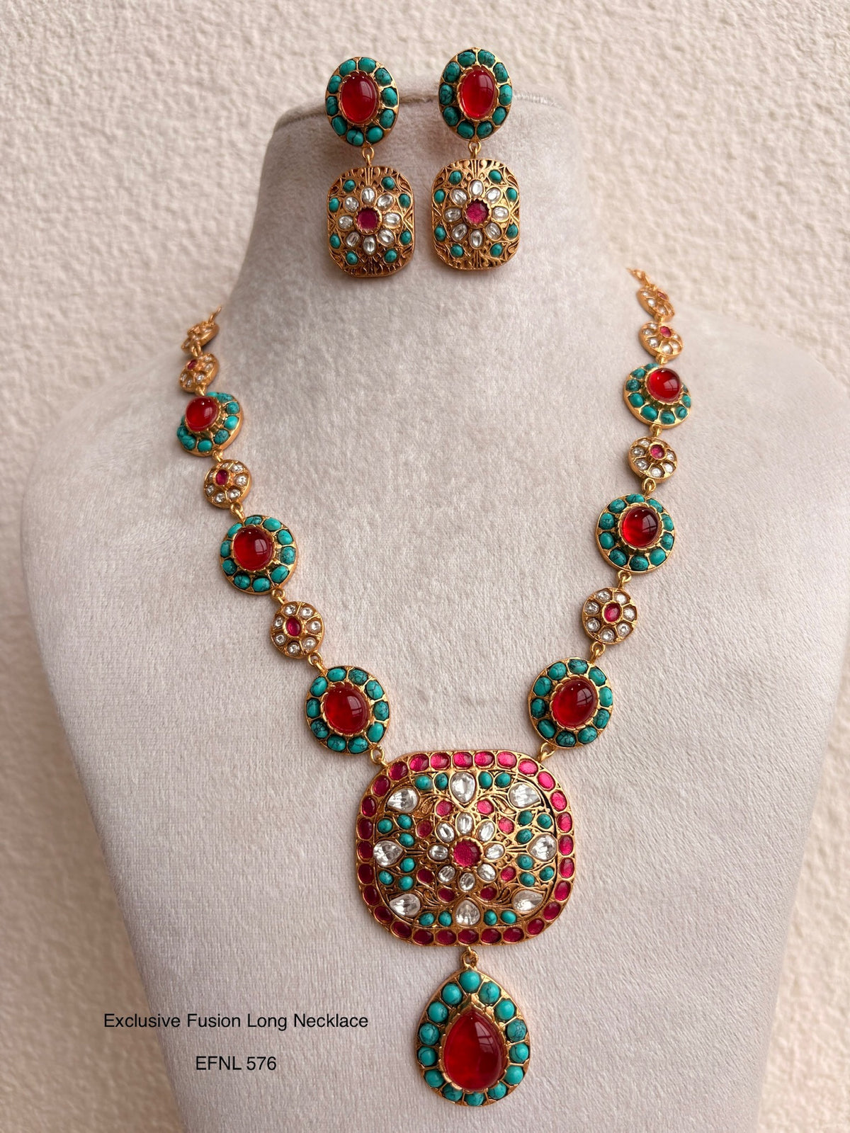Neo Traditional Polki Necklace