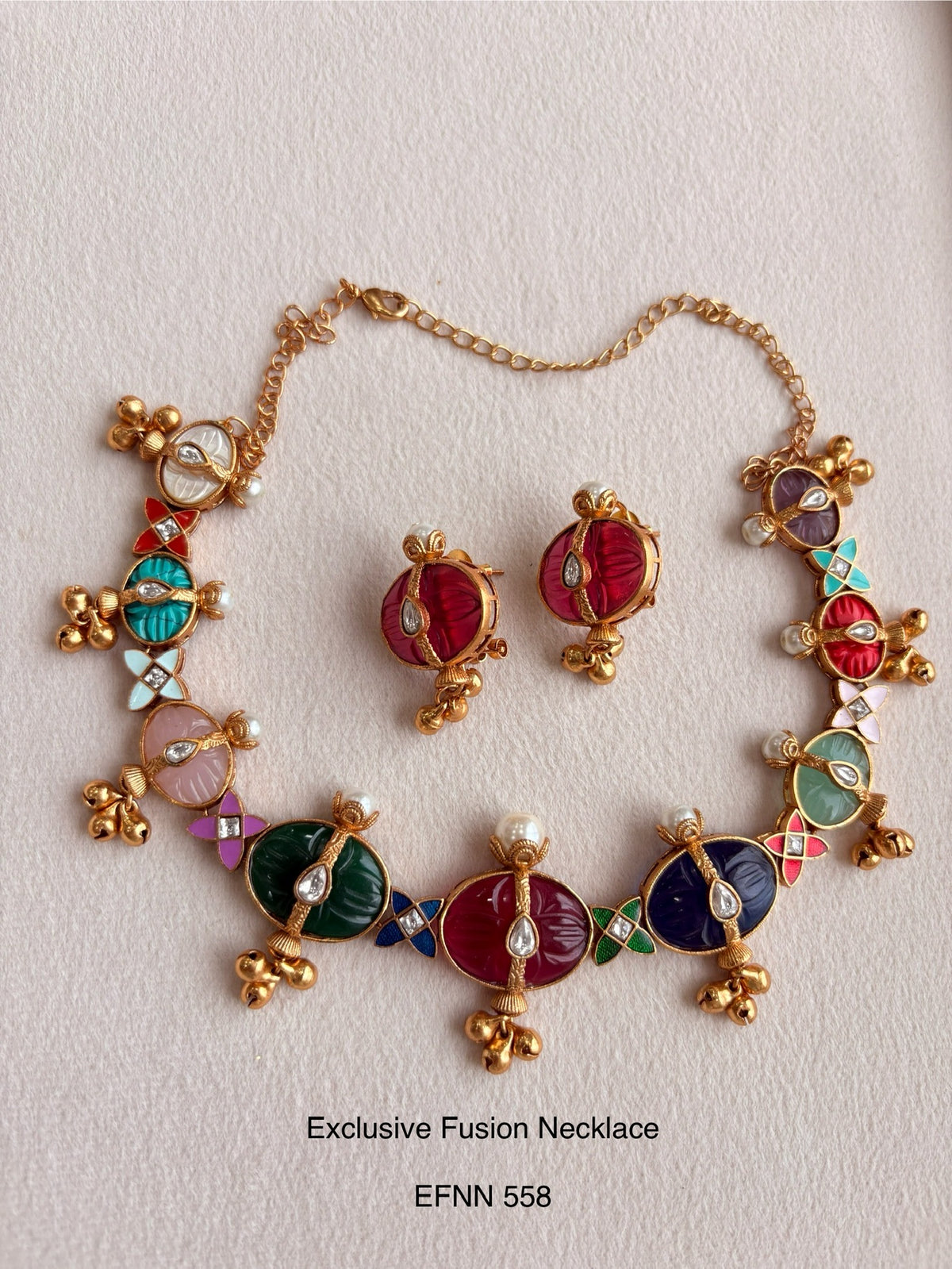 Neo Traditional Jadau Necklace