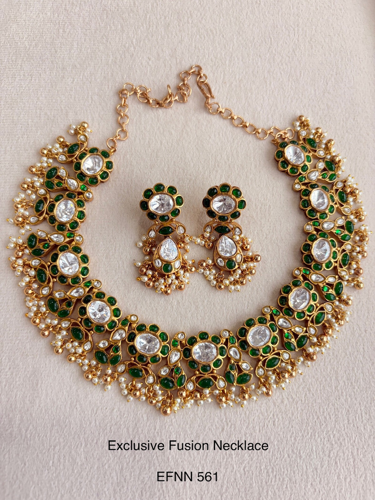 Neo traditional Polki Necklace