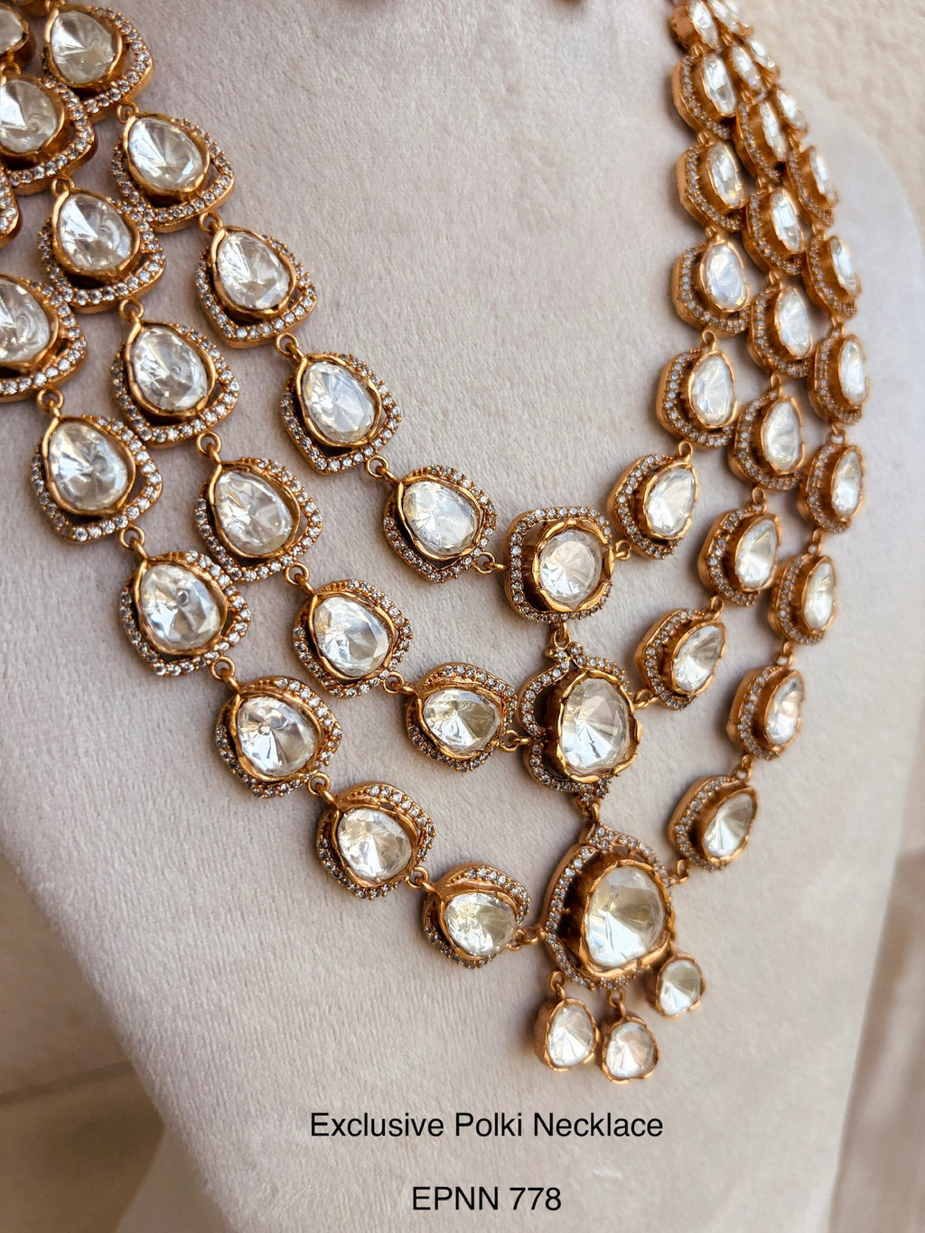 Demi fine moissanite long necklace
