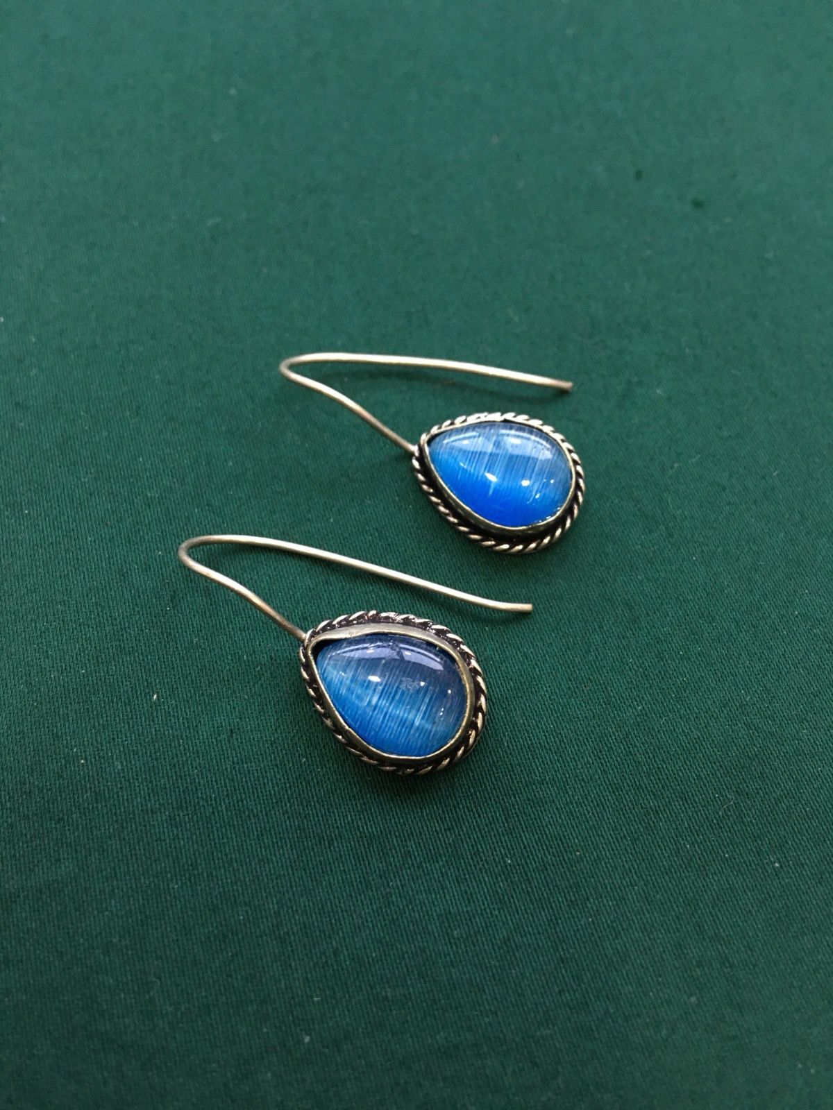 Silver Look Alike Fish Hook Earrings