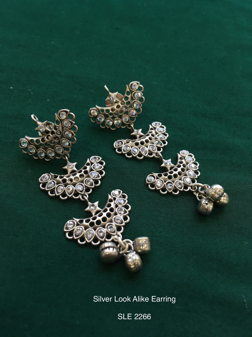 Antique Silver Tone Earring