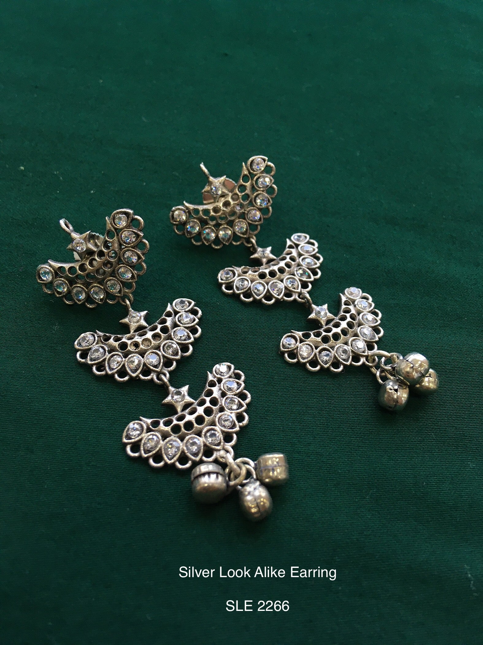 Antique Silver Tone Earring