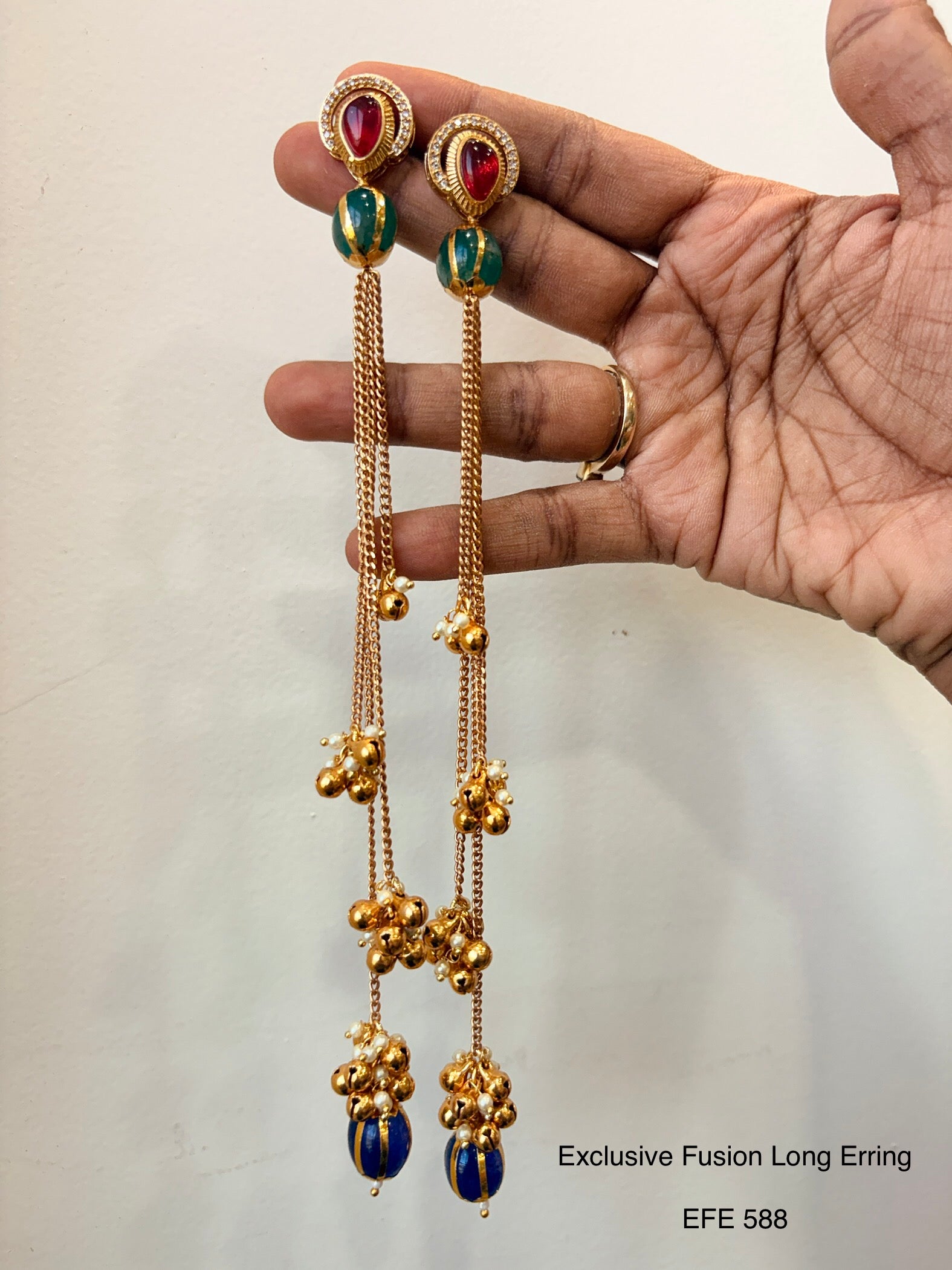 Neo Traditional Long earrings