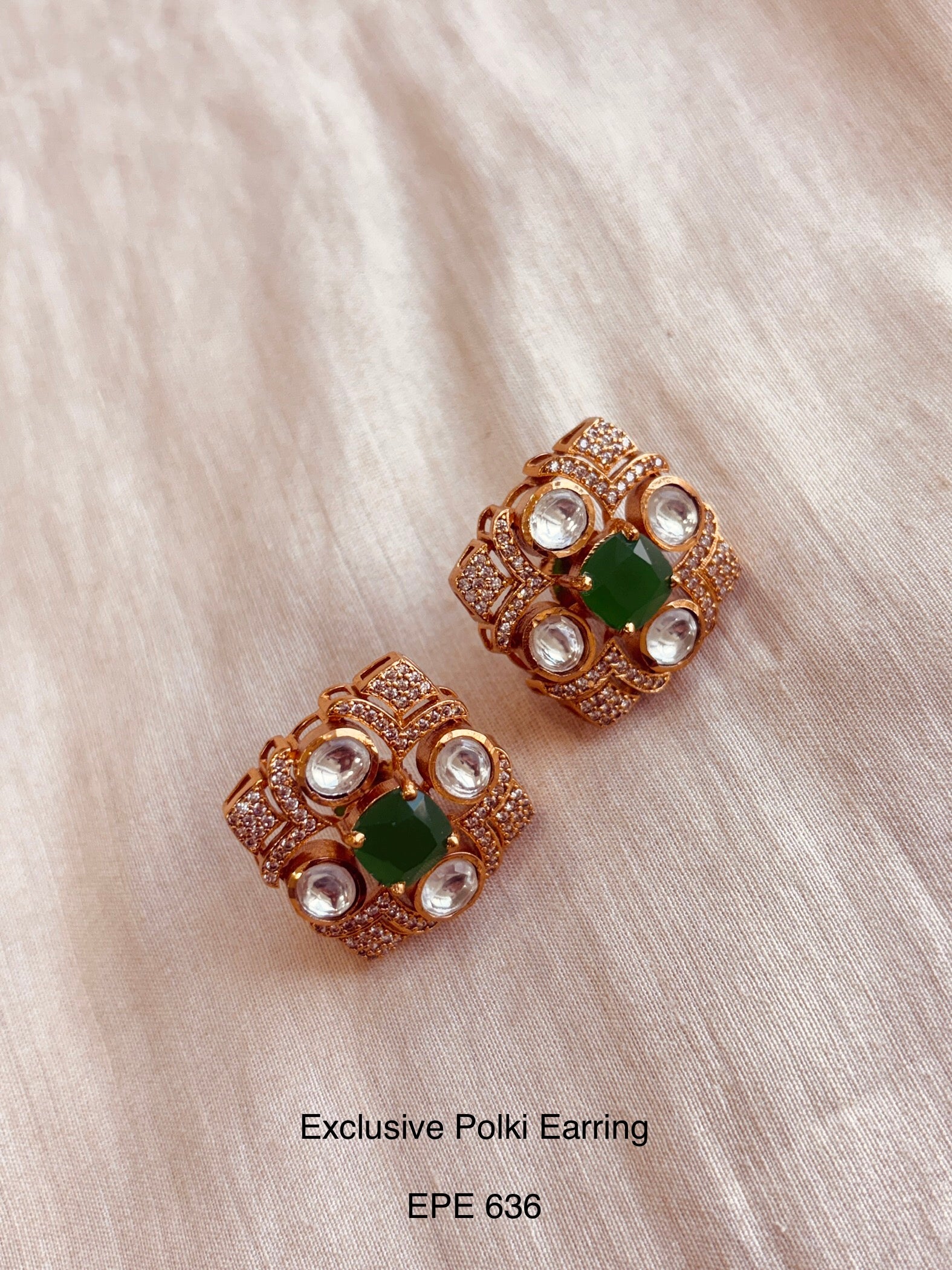 Demi Fine Polki Studs