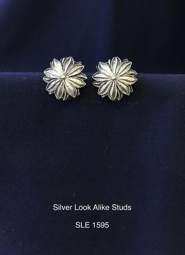 Silver Look Alike Studs