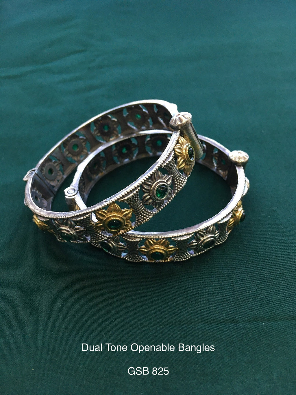 Antique dual tone bangle