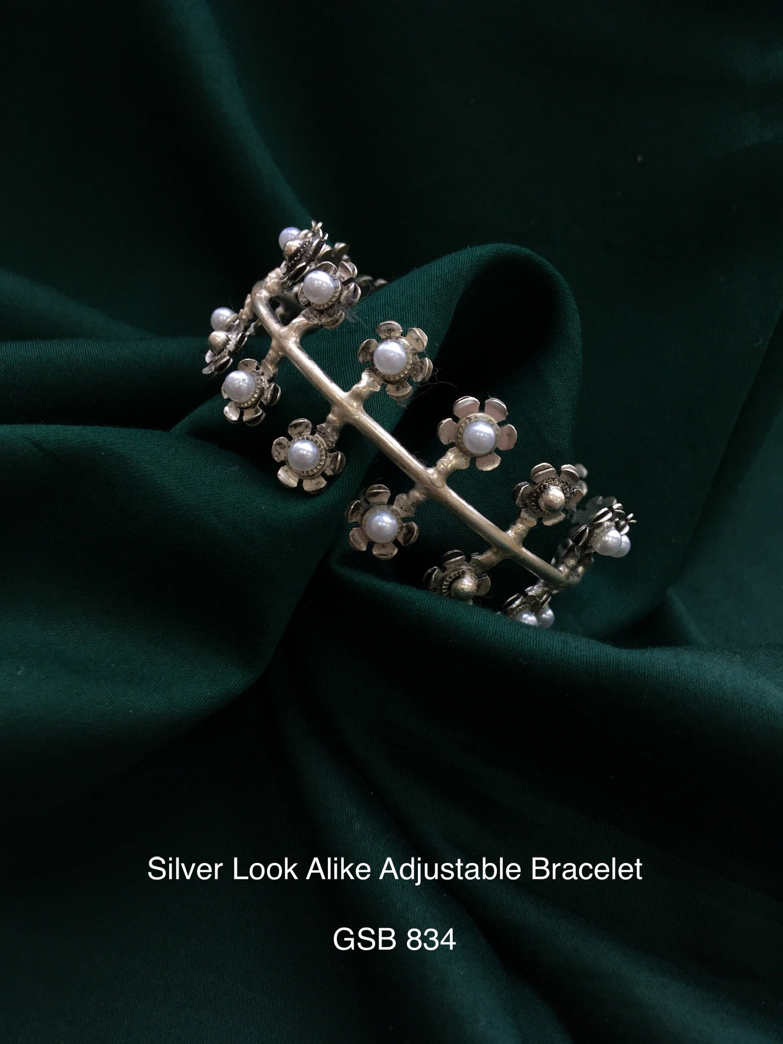 Antique dual tone bangle