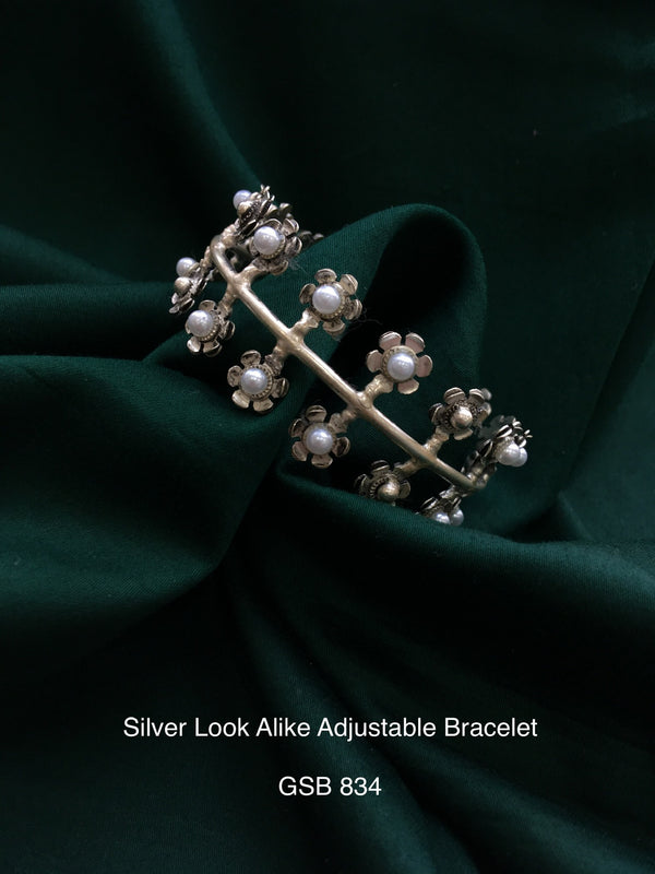 Antique dual tone bangle