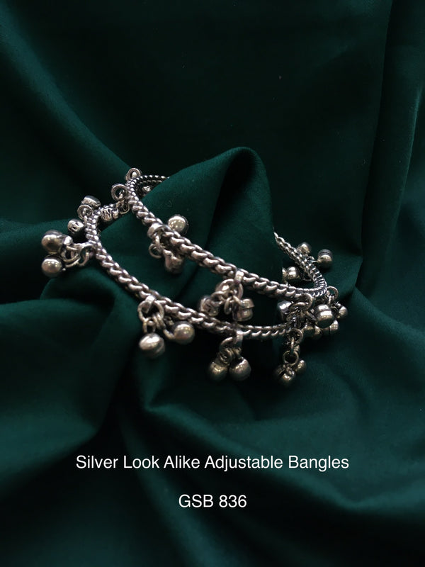 Antique dual tone bangle