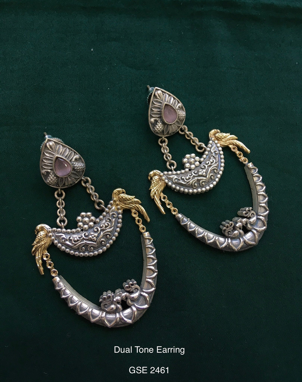Antique dual tone earring