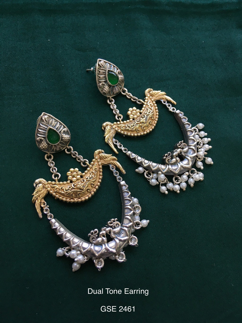 Antique dual tone earring