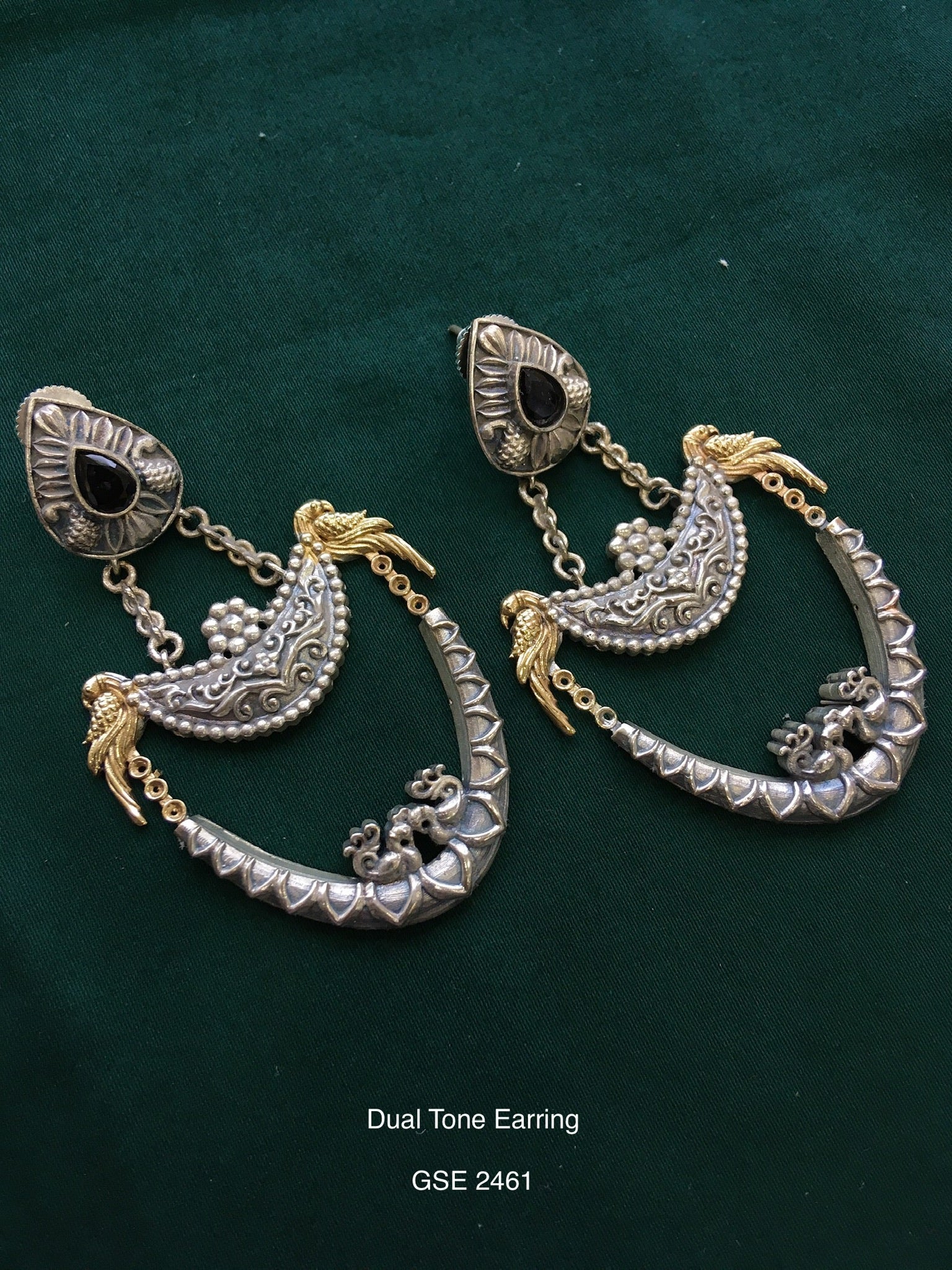 Antique dual tone earring