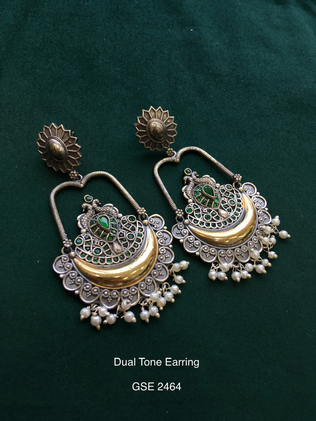 Antique dual tone earring