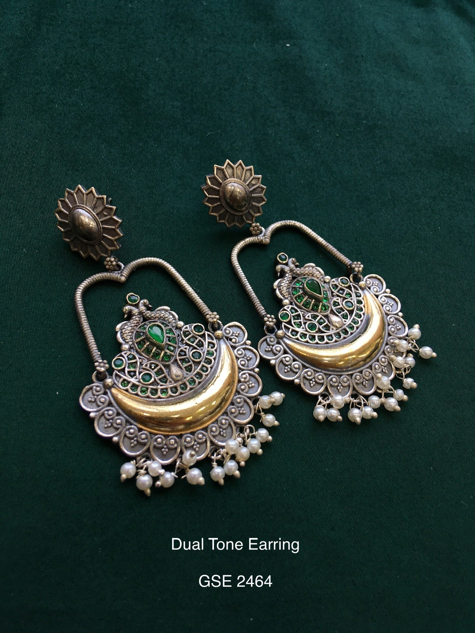 Antique dual tone earring