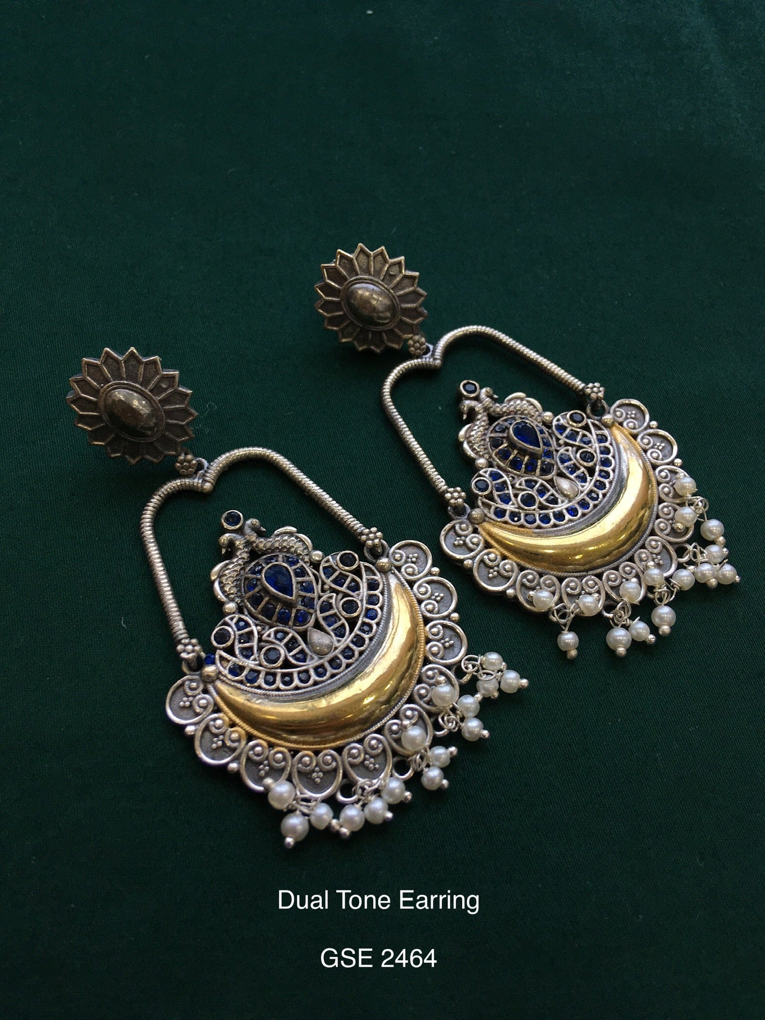 Antique dual tone earring