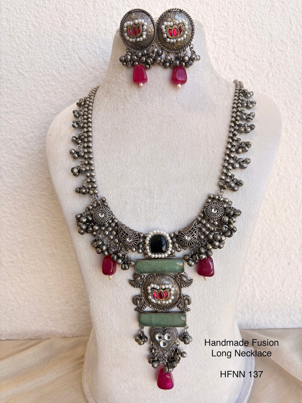 Handcrafted Silver Jadau Necklaces