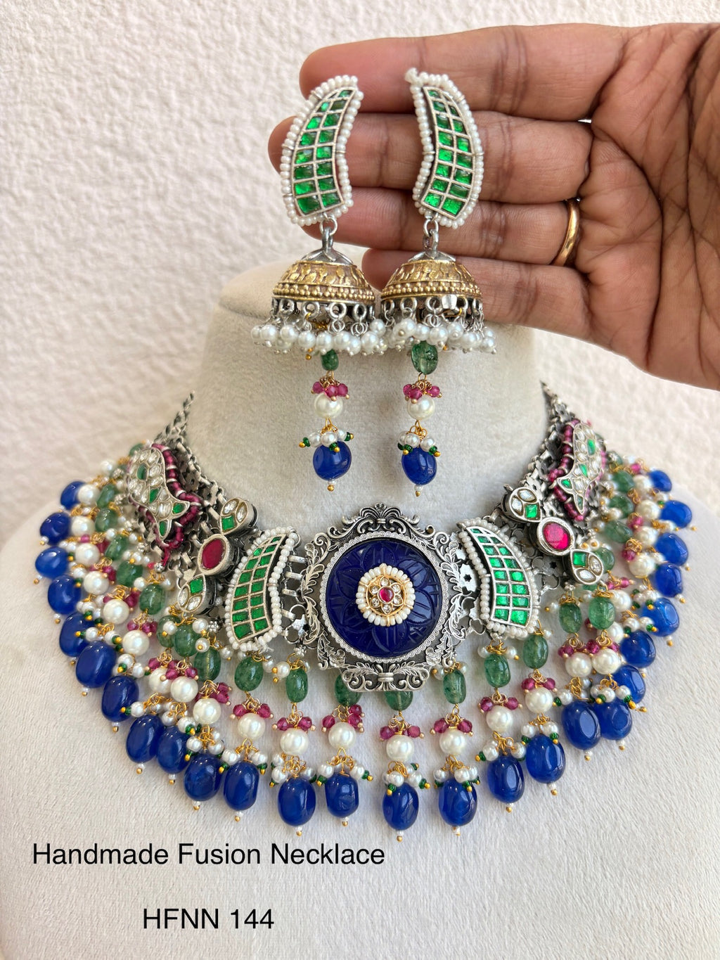 HANDCRAFTED SILVER JADAU NECKLACES