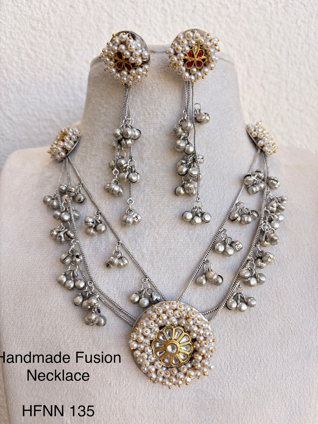 Handcrafted SilverJadau Fusion Necklace