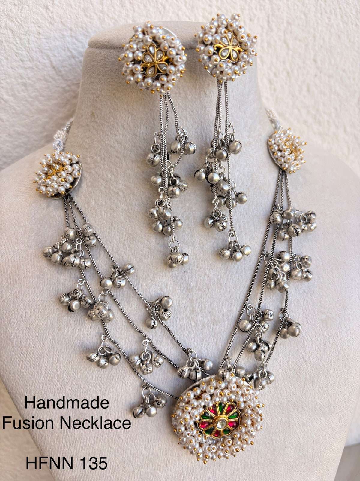 Handcrafted SilverJadau Fusion Necklace