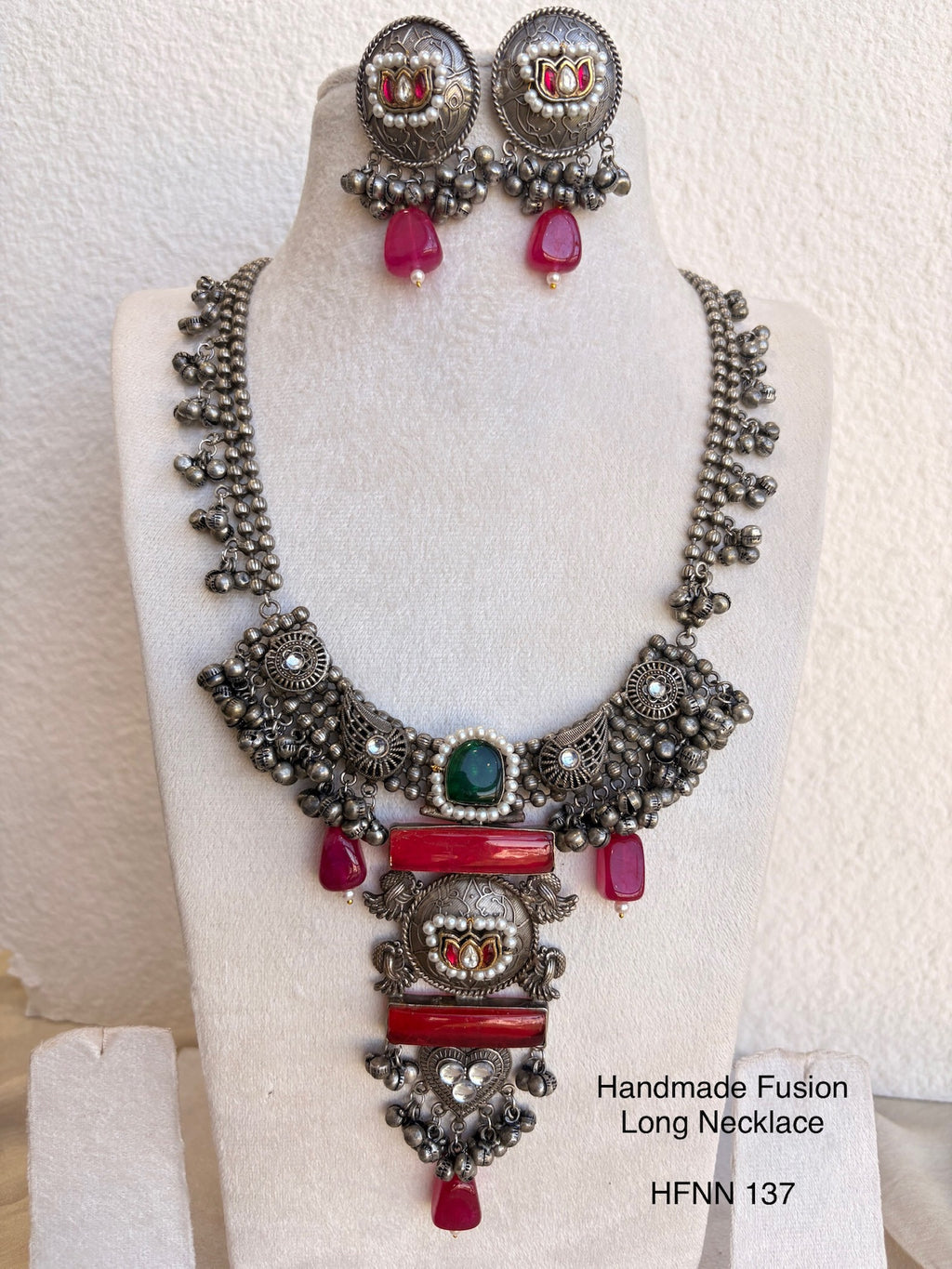 Handcrafted Silver Jadau Necklaces