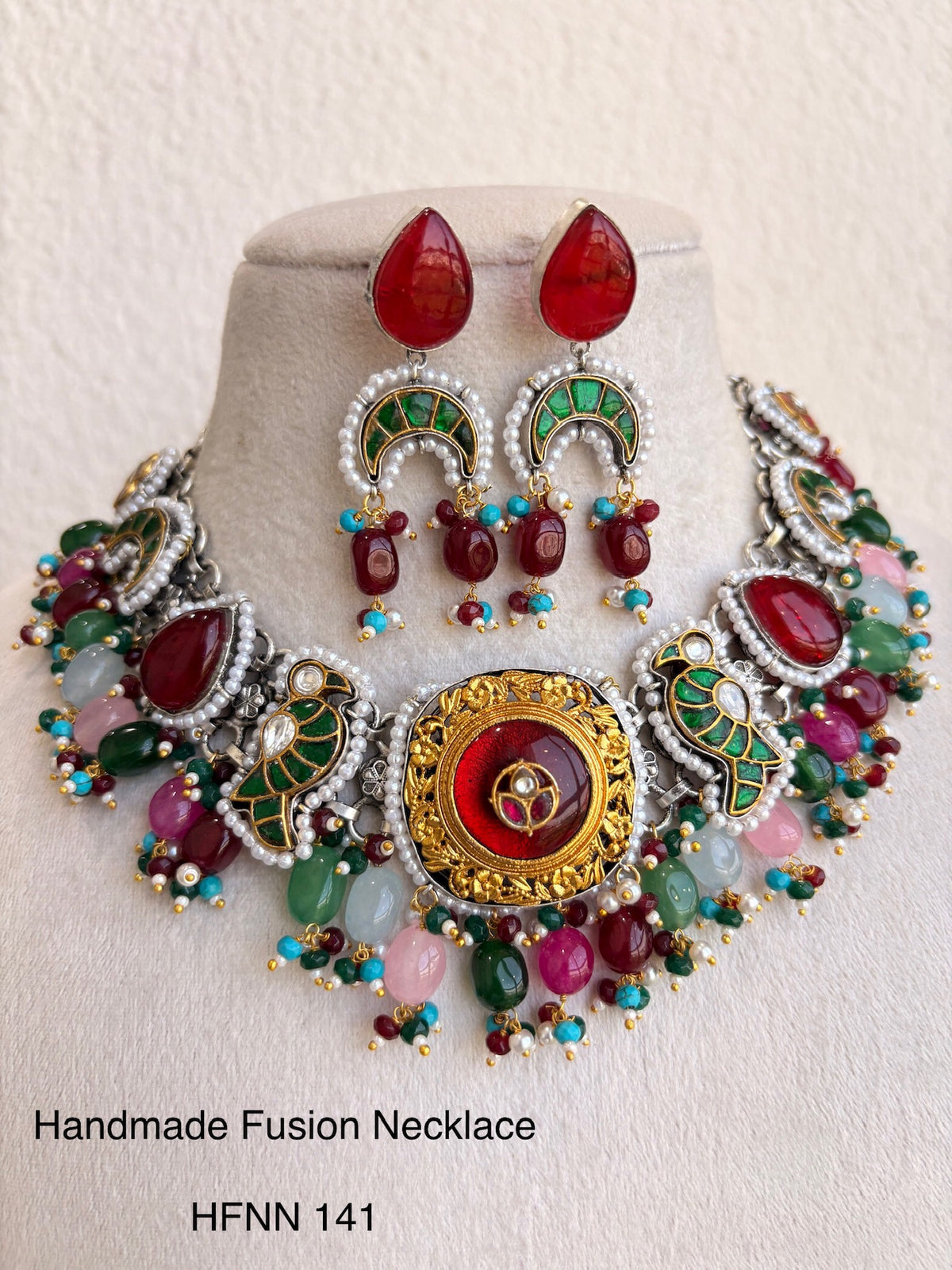 Handcrafted Sliver Jadau Necklaces