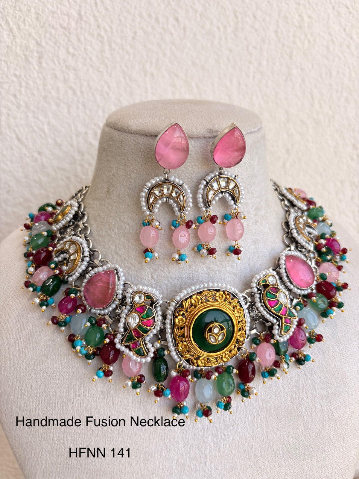 Handcrafted Sliver Jadau Necklaces