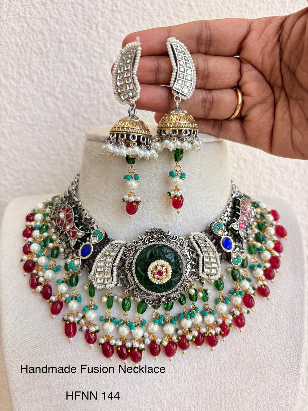 HANDCRAFTED SILVER JADAU NECKLACES