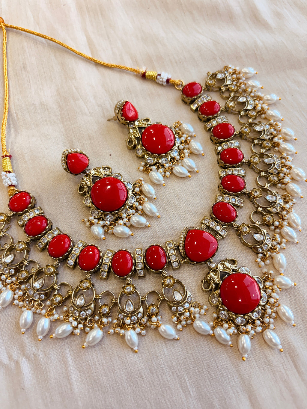 Ethno Gold Stone Necklace