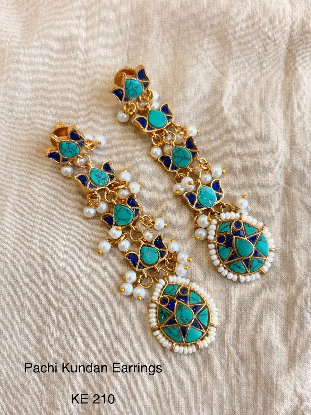 Indo Contemporary Jadau Earrings