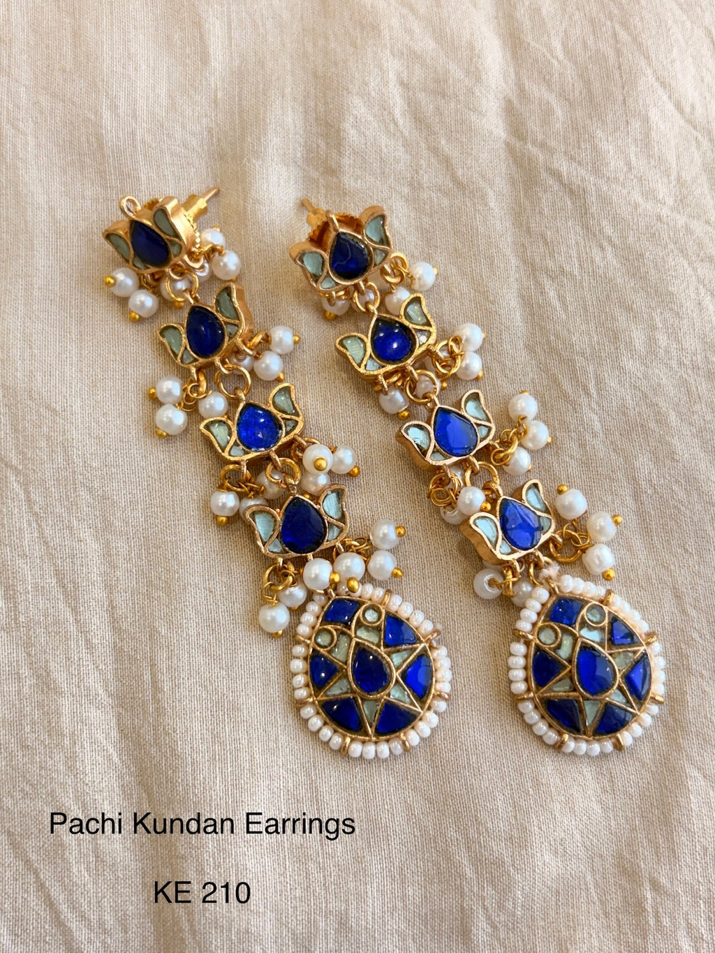 Indo Contemporary Jadau Earrings