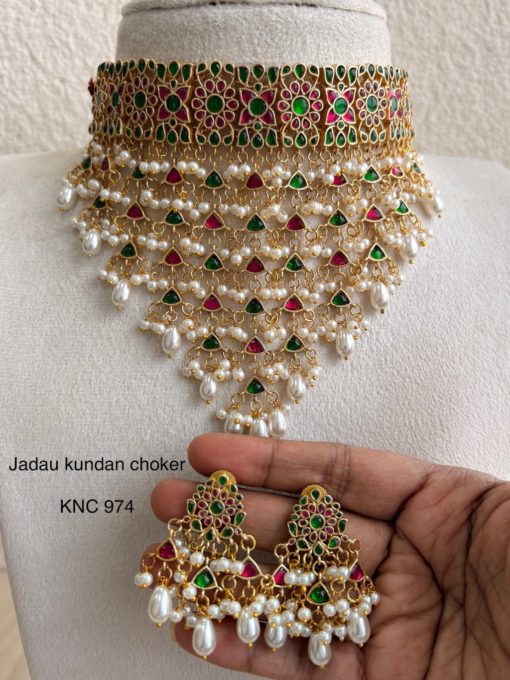 Indo Contemporary Jadau Necklace