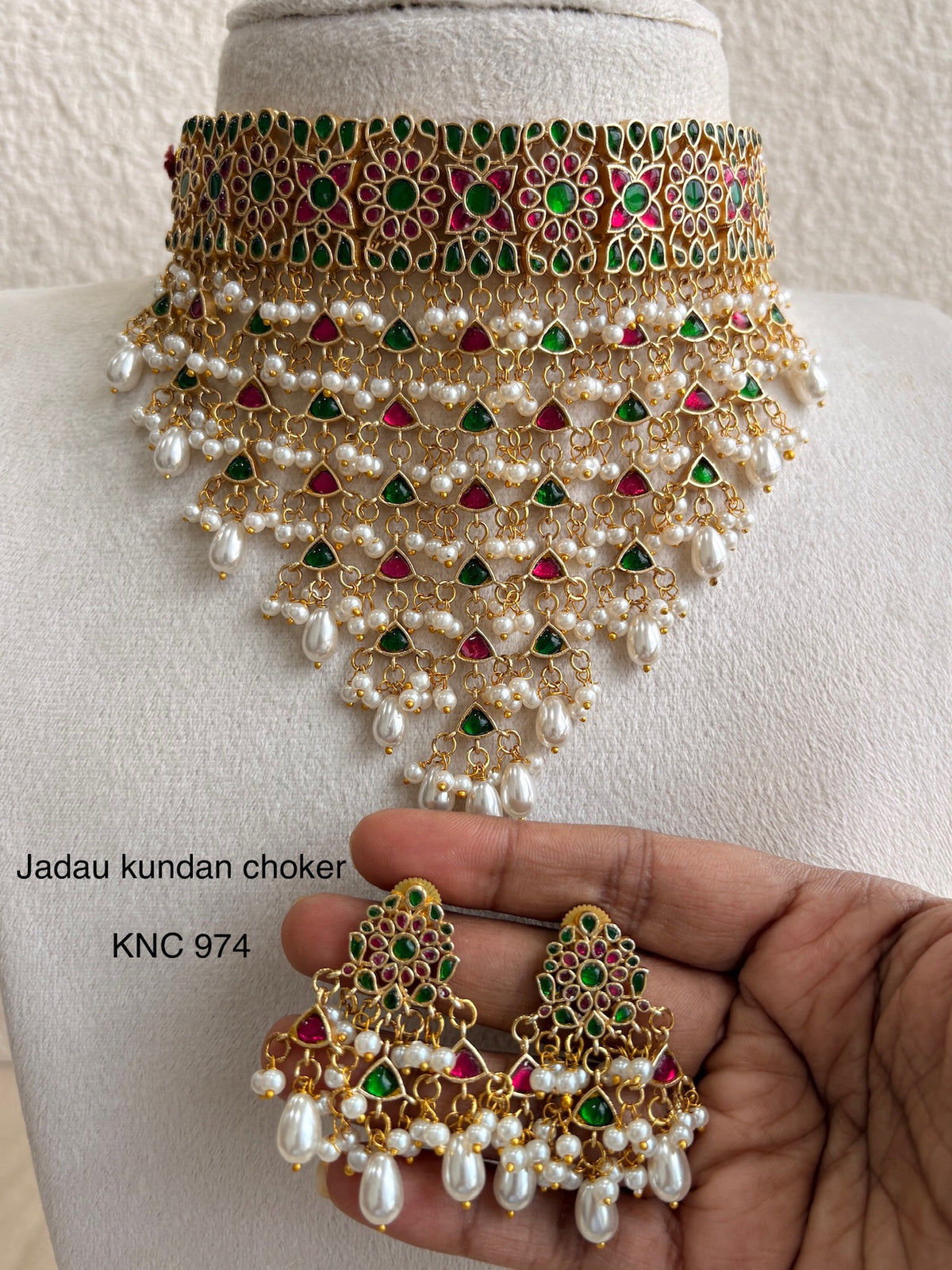 Indo Contemporary Jadau Necklace