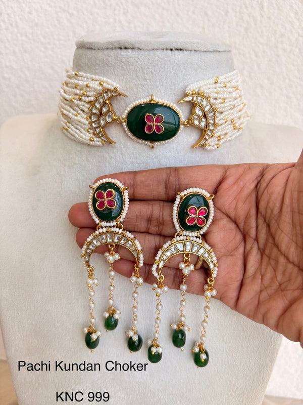 HANDCRAFTED GOLD JADAU FUSION NECKLACES